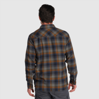 Outdoor UK Men's Feedback Flannel Shirt Loden Plaid