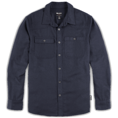 Outdoor UK Men's Feedback Flannel Shirt Naval Blue