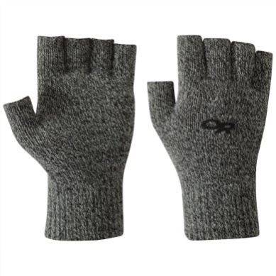 Outdoor UK Fairbanks Fingerless Gloves Charcoal