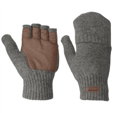 Outdoor UK Men's Lost Coast Fingerless Mitts Pewter