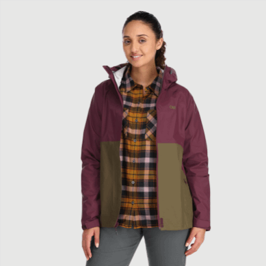Outdoor UK Women's Apollo Rain Jacket Kalamata/Loden