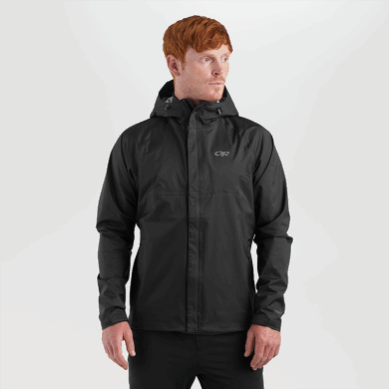 Outdoor UK Men's Apollo Rain Jacket Black