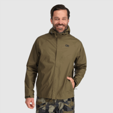 Outdoor UK Men's Apollo Rain Jacket Loden