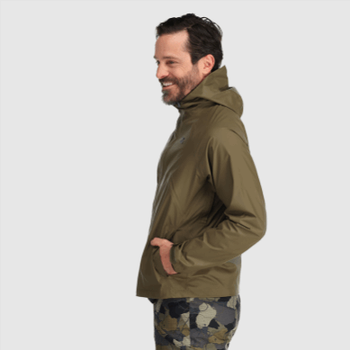 Outdoor UK Men's Apollo Rain Jacket Loden