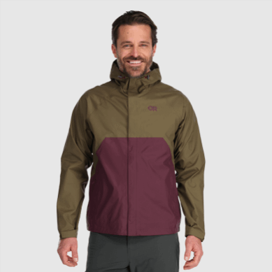Outdoor UK Men's Apollo Rain Jacket Loden/Kalamata