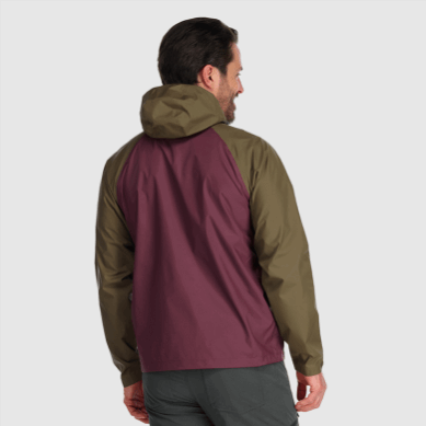 Outdoor UK Men's Apollo Rain Jacket Loden/Kalamata