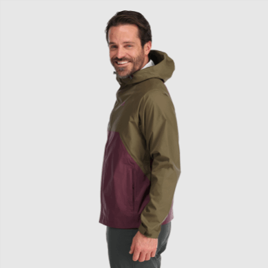 Outdoor UK Men's Apollo Rain Jacket Loden/Kalamata
