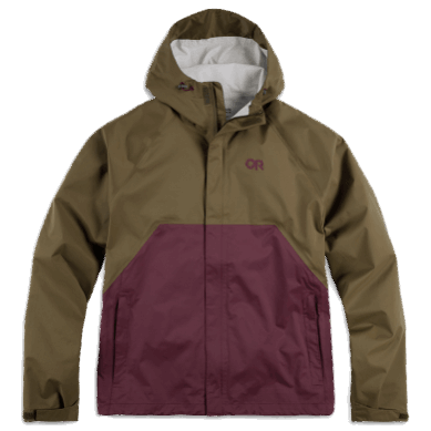 Outdoor UK Men's Apollo Rain Jacket Loden/Kalamata