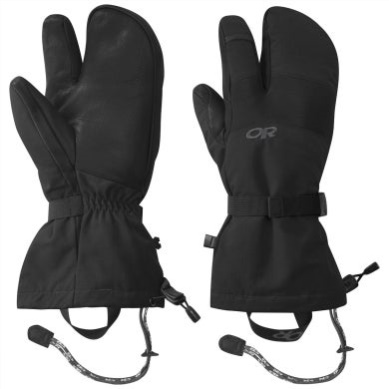Outdoor UK Men's Highcamp 3-Finger Gloves Black