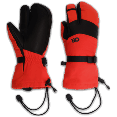Outdoor UK Men's Highcamp 3-Finger Gloves Cranberry