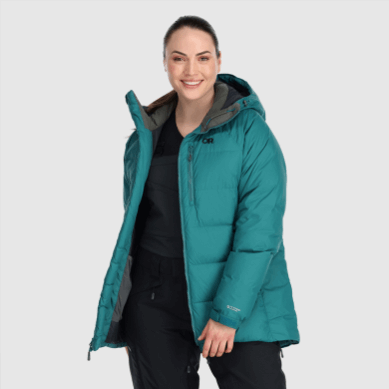 Outdoor UK Women's Super Alpine Down Parka Deep Lake