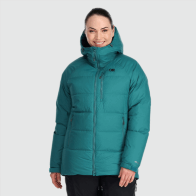 Outdoor UK Women's Super Alpine Down Parka Deep Lake