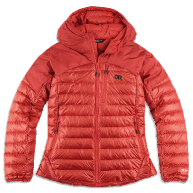 Outdoor UK Women's Helium Down Hoodie Cranberry