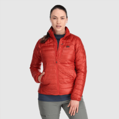 Outdoor UK Women's Helium Down Jacket Cranberry