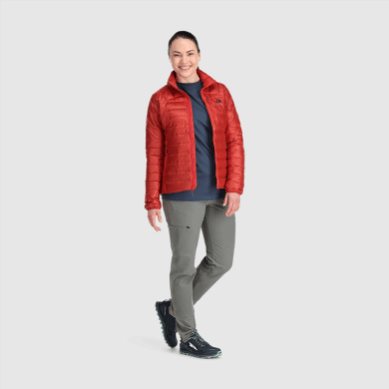 Outdoor UK Women's Helium Down Jacket Cranberry