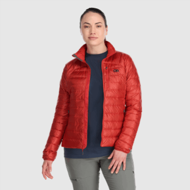 Outdoor UK Women's Helium Down Jacket Cranberry