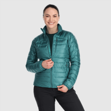 Outdoor UK Women's Helium Down Jacket Deep Lake