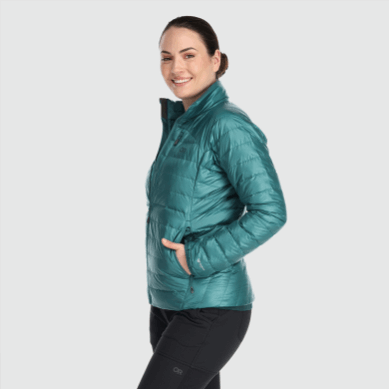 Outdoor UK Women's Helium Down Jacket Deep Lake