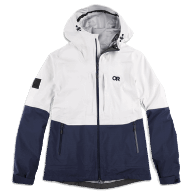 Outdoor UK Women's Carbide Jacket Snow/Naval Blue