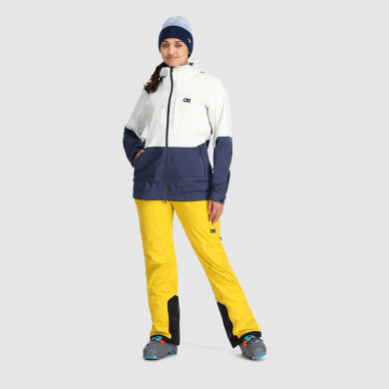 Outdoor UK Women's Carbide Jacket Snow/Naval Blue