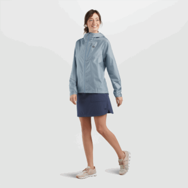 Outdoor UK Women's Helium Rain Jacket Arctic