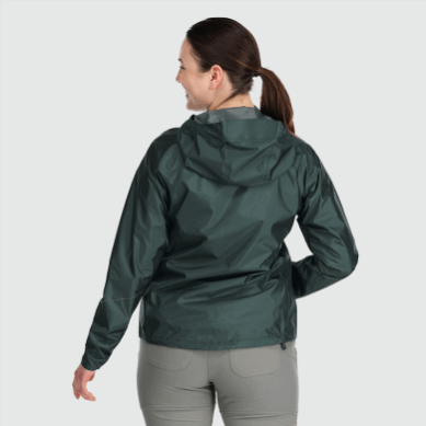 Outdoor UK Women's Helium Rain Jacket Treeline