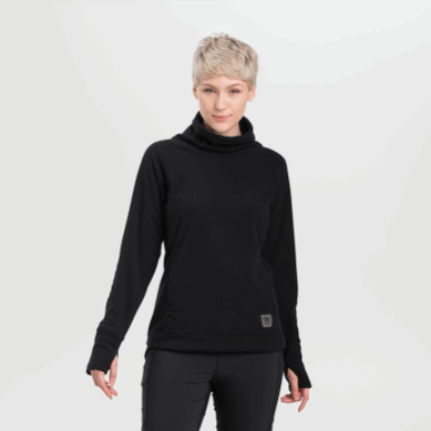 Outdoor UK Women's Trail Mix Cowl Pullover Black