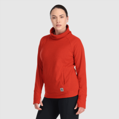 Outdoor UK Women's Trail Mix Cowl Pullover Cranberry