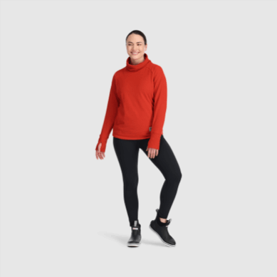 Outdoor UK Women's Trail Mix Cowl Pullover Cranberry