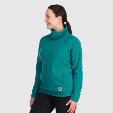 Outdoor UK Women's Trail Mix Cowl Pullover Deep Lake