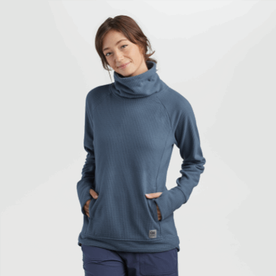 Outdoor UK Women's Trail Mix Cowl Pullover Nimbus