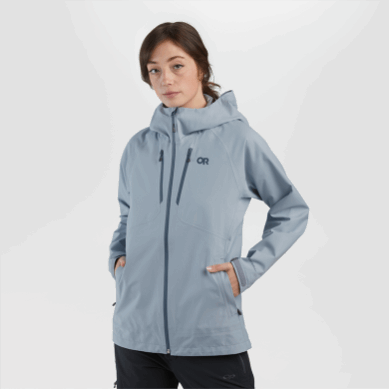 Outdoor UK Women's Microgravity Ascentshell Jacket Arctic