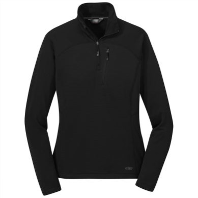 Outdoor UK Women's Vigor Quarter Zip Black