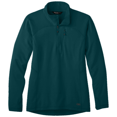 Outdoor UK Women's Vigor Quarter Zip Treeline