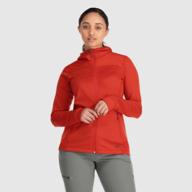 Outdoor UK Women's Vigor Full Zip Hoodie Cranberry