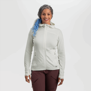 Outdoor UK Women's Vigor Full Zip Hoodie Snow