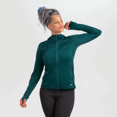 Outdoor UK Women's Vigor Full Zip Hoodie Treeline