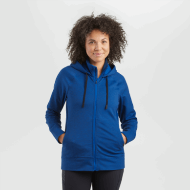 Outdoor UK Women's Emersion Fleece Hoodie Classic Blue Heather