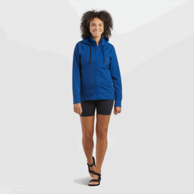 Outdoor UK Women's Emersion Fleece Hoodie Classic Blue Heather