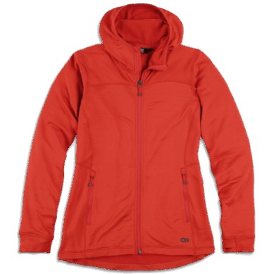 Outdoor UK Women's Vigor Full Zip Hoodie-Plus Cranberry