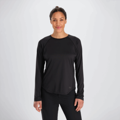 Outdoor UK Women's Argon L/S Tee Black