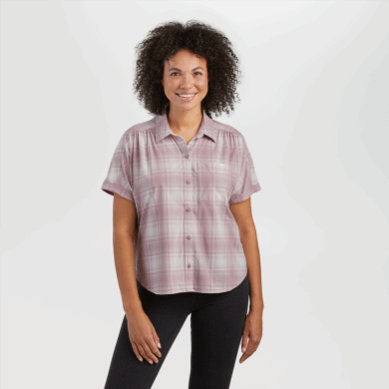 Outdoor UK Women's Astroman S/S Sun Shirt Moth Plaid