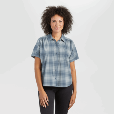 Outdoor UK Women's Astroman S/S Sun Shirt Nimbus Plaid