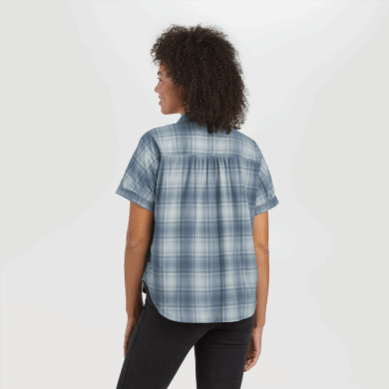 Outdoor UK Women's Astroman S/S Sun Shirt Nimbus Plaid