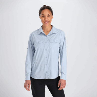 Outdoor UK Women's Way Station Long Sleeve Shirt Arctic