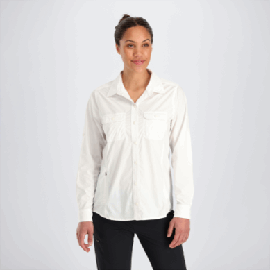 Outdoor UK Women's Way Station Long Sleeve Shirt Snow