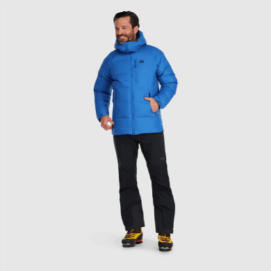 Outdoor UK Men's Super Alpine Down Parka Classic Blue