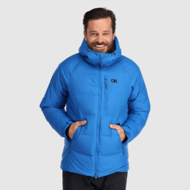 Outdoor UK Men's Super Alpine Down Parka Classic Blue