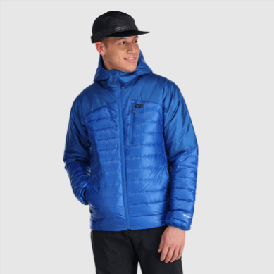Outdoor UK Men's Helium Down Hoodie Classic Blue