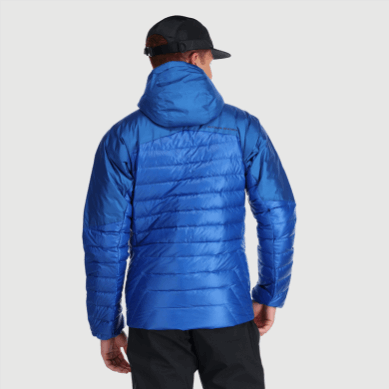 Outdoor UK Men's Helium Down Hoodie Classic Blue